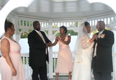 Romantic gazebo for your wedding in the Smoky Mountains.