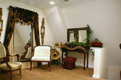 Brides Dressing room at A Garden Paradise wedding Chapel.