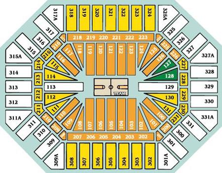 university of tennessee basketball seating chart - Part ...